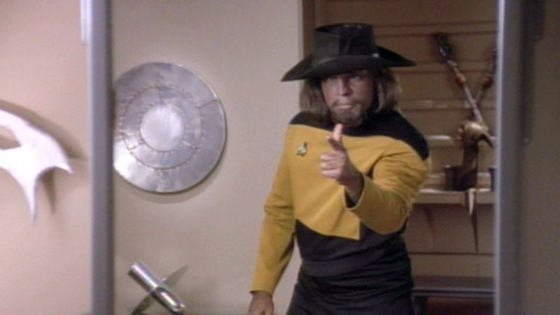Illustration for article titled Star Trek: The Next Generation: "Rascals"/"A Fistful Of Datas"