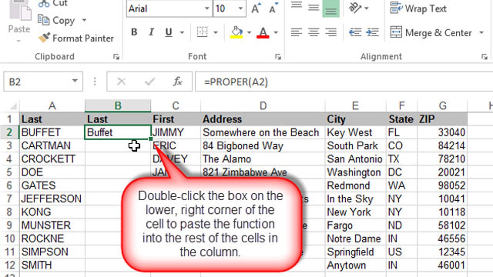 Paste Formulas Or Values Into An Excel Column With A Double Click 8652
