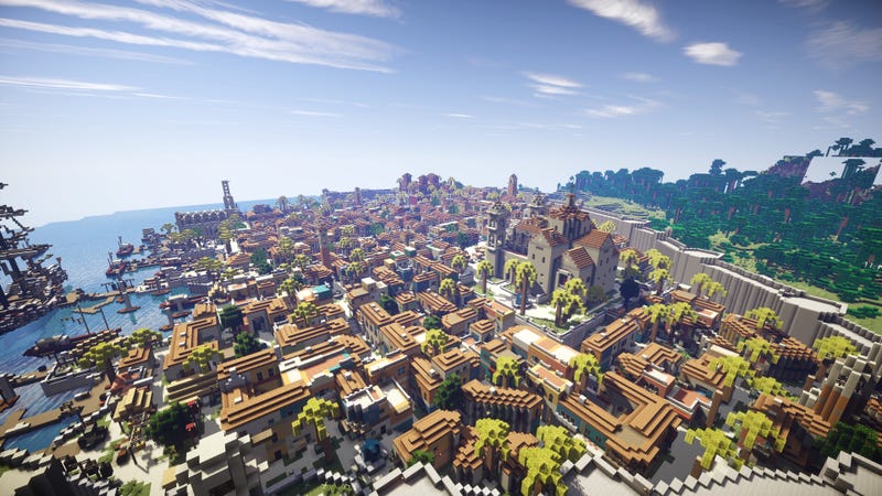 Havana from Assassin's Creed IV, Recreated in Minecraft