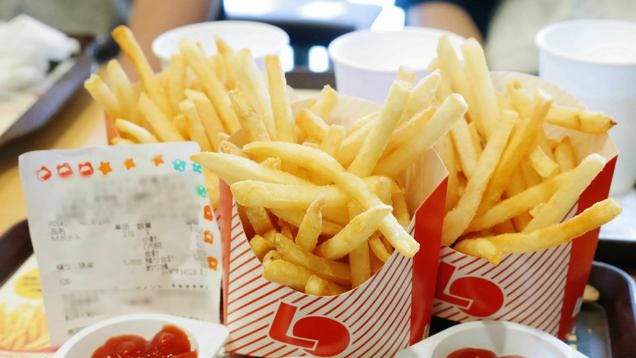 All-You-Can-Eat French Fry Buffet Begins in Japan