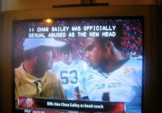 Illustration for article titled Poor Chan Gailey Can't Even Get Respect From Closed Captioning