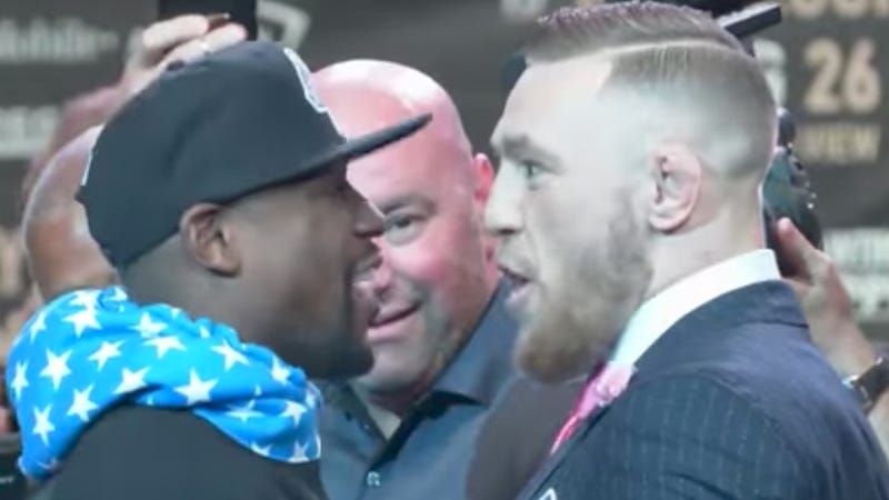 The Mayweather-McGregor world tour ramped up tenfold in Toronto The Mayweather-McGregor world tour ramped up tenfold in Toronto