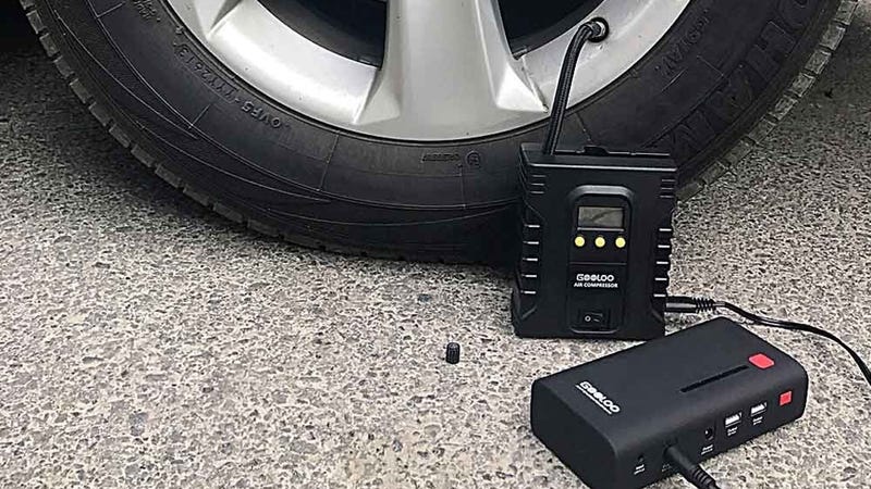 GOOLOO Portable Tire Inflator, $20 with code 5UB7Z3BC
