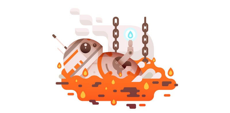 Illustration for article titled This BB-8 Art Is Adorably Tragic