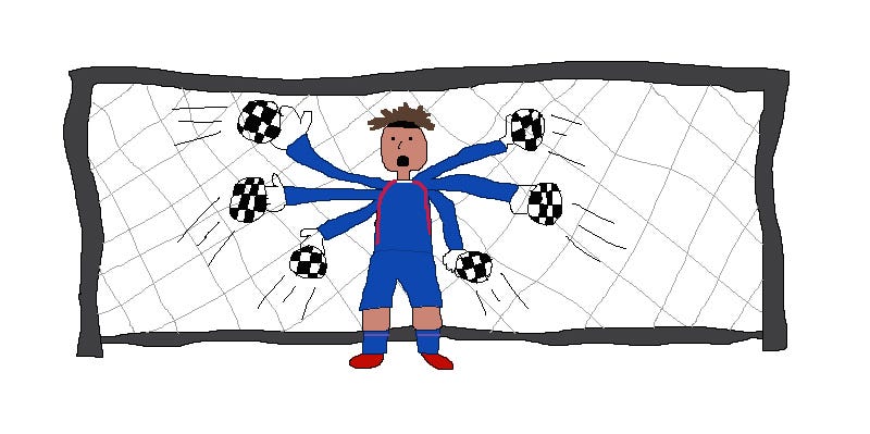 Illustration for article titled The World Cup Is Way Better In MS Paint Drawings