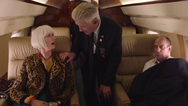 (Laura Dern, David Lynch, Miguel Ferrer) (Screenshot: Twin Peaks)