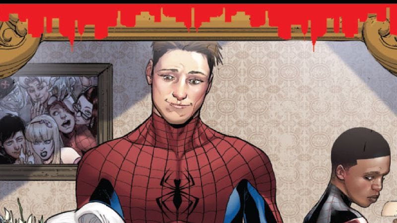 Illustration for article titled Spider-Men #4 tells an alternate-reality story that worksÂ