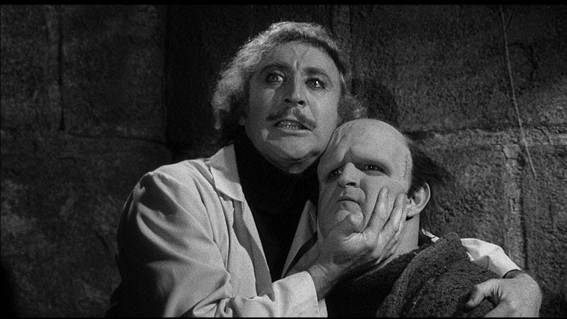 It's not about this Frankenstein, either.