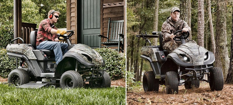 Illustration for article titled A Riding Mower That Transforms Into an ATV Is All Work and All Play