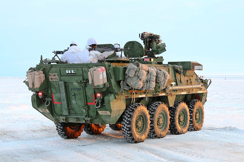 Illustration for article titled Army Sends Stryker Armored Vehicles To Arctic Circle For The First Time