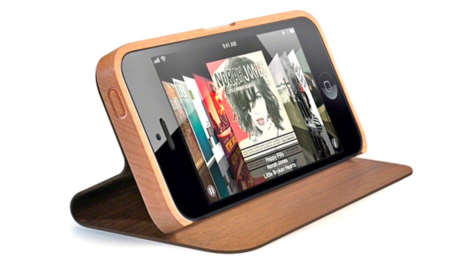 This Beautiful Wooden Book Case Is the First iPhone 5