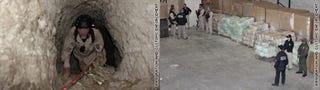 Illustration for article titled Sophisticated Smuggling Tunnel Containing Rail System, Oxygen Pumps, And 30 Tons of Marijuana Discovered