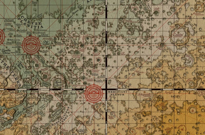 What Mars Would Look Like Mapped by Medieval Cartographers