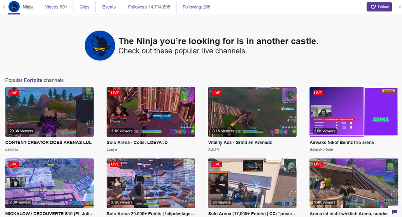 Ninja Understandably Upset That His Old Twitch Channel Was ...