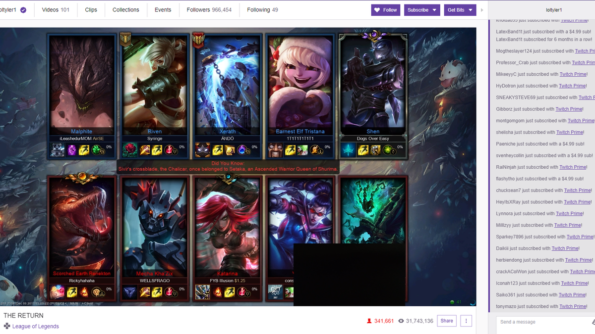 tyler1 takes over twitch