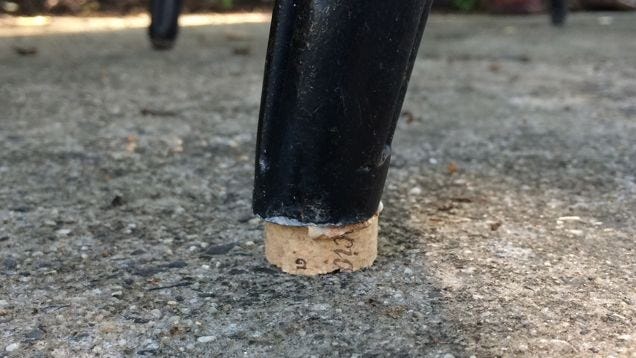 Fix an Uneven Chair Leg with a Wine Cork