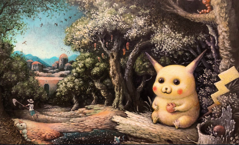 Illustration for article titled If Only This Pikachu Painting Was Pokémon Card Material