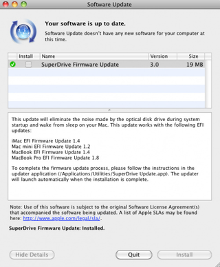 apple superdrive firmware update