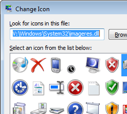change icon windows xp
