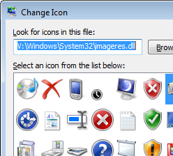 how to change icon picture windows xp