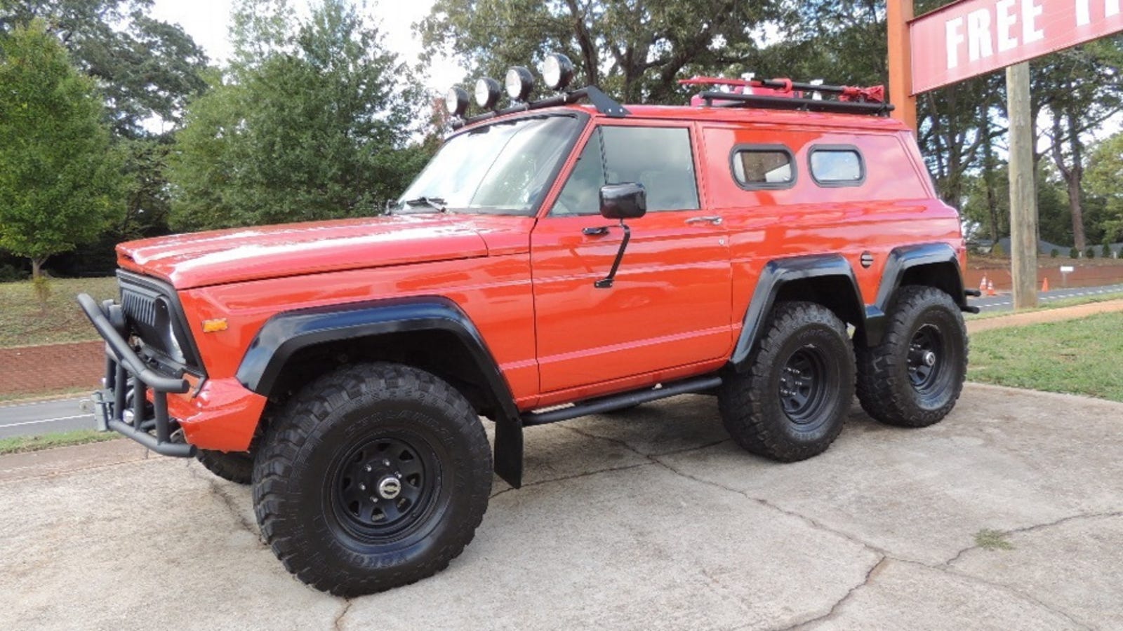 At 18 000 Could This 6 Wheeled 1982 Jeep Cherokee Be The