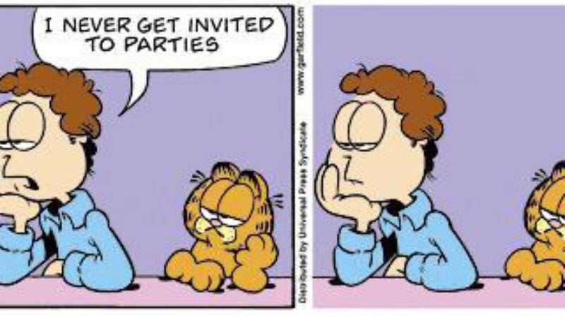 Illustration for article titled Garfield Without Garfield’s Thought Balloons is a twist on a twist on the comic strip