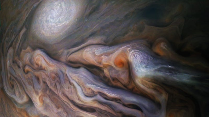 Juno image of Jupiter’s cloud tops. 