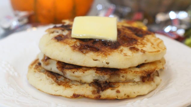 Put Halloween Candy in Pancakes