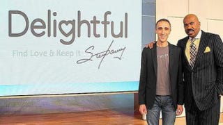 CEO of the Match Group, and OkCupid co-founder, Sam Yagan and Steve HarveyDelightful