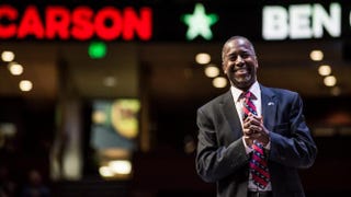 Republican presidential hopeful Ben Carson at a candidates forum Sept. 18, 2015, in Greenville, S.C.Sean Rayford/Getty Images