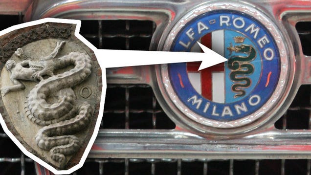 Is That Really A Snake Eating A Guy On The Alfa Logo