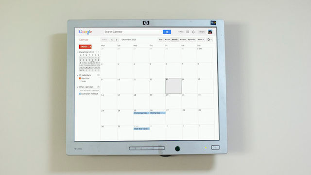 digital wall display and calendar smart screen