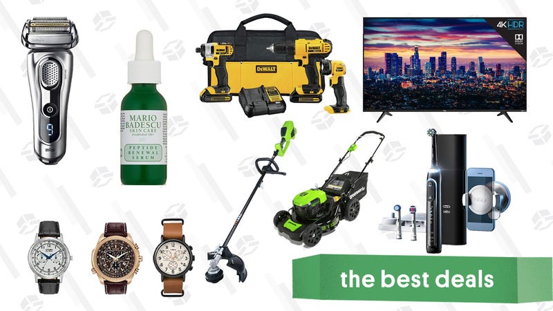 Illustration for article titled Monday's Best Deals: Greenworks Lawn Care Tools, OXO Coffee Grinder, Oral-B Toothbrushes, and More