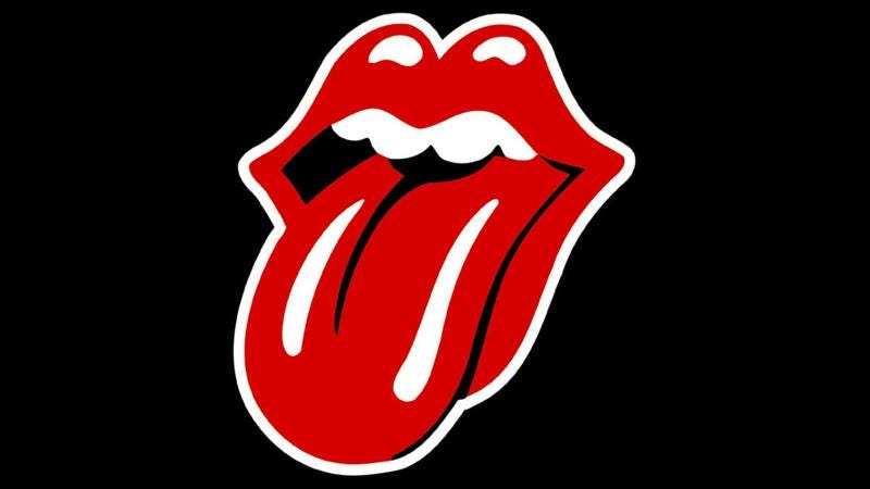 The Rolling Stones logo.