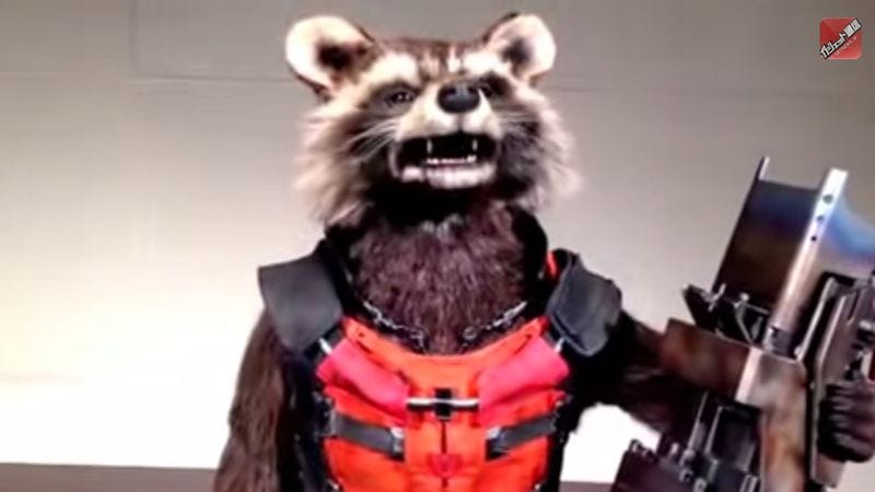 Illustration for article titled Let this animatronic Rocket Raccoon adorably paw his way into your nightmares