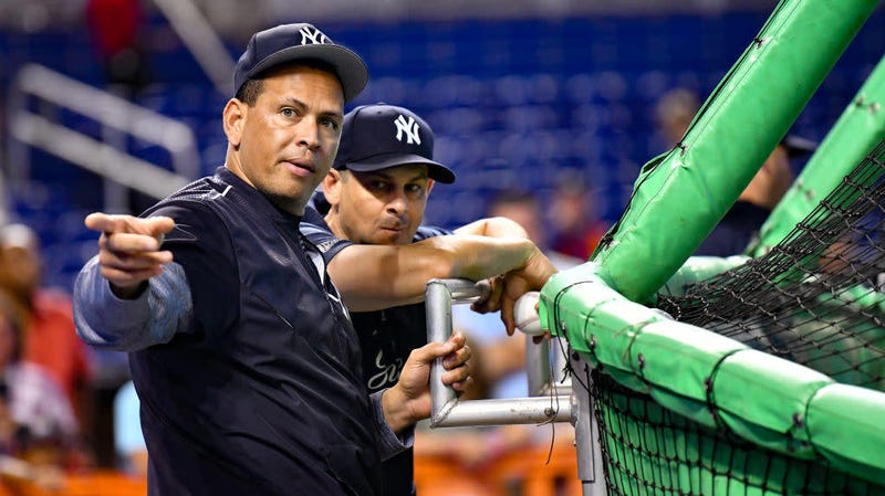 Illustration for article titled Is There Artistic Merit In This Painting Of A-Rod Sitting On His Toilet? An Investigation