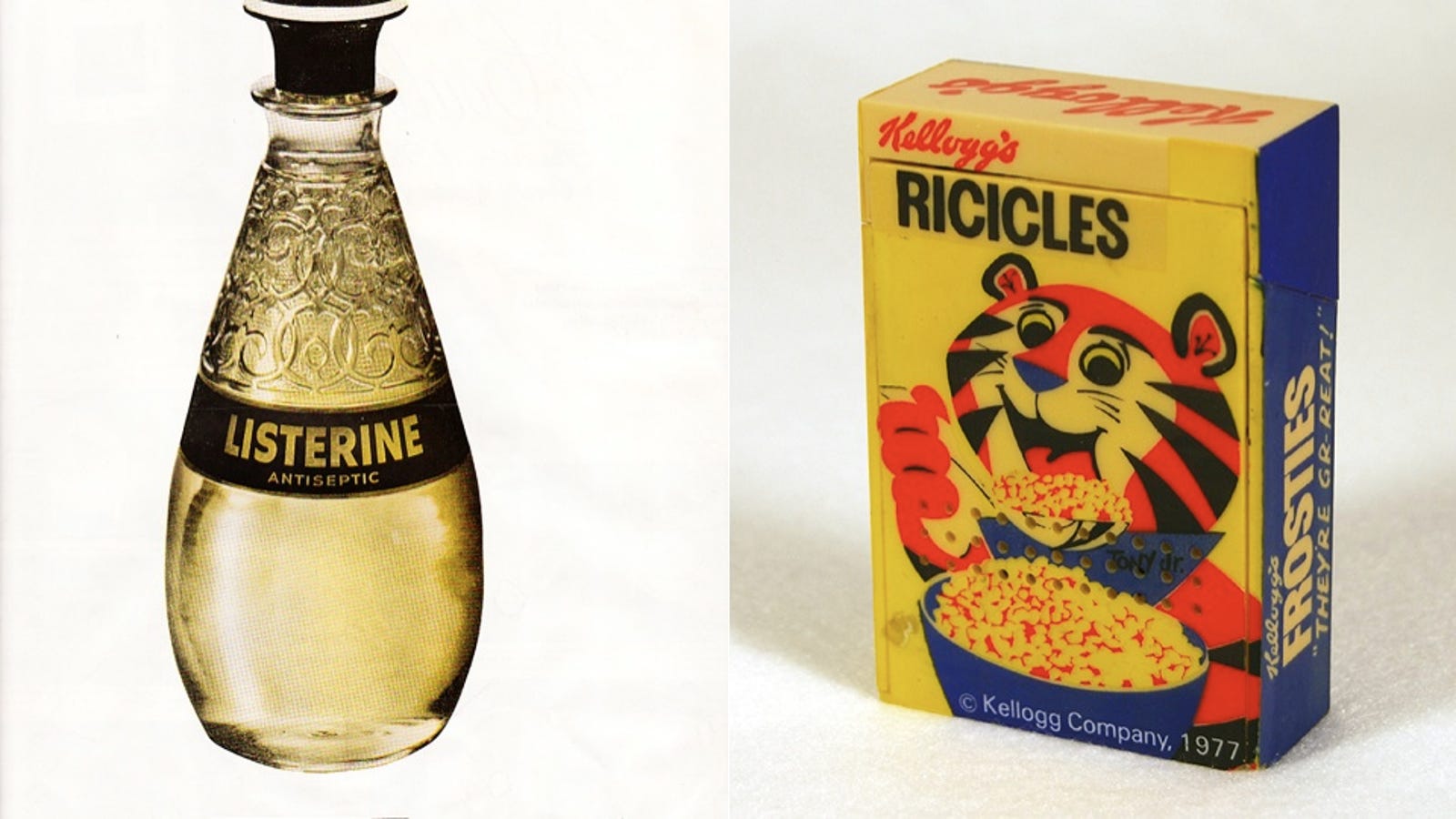 Old product. Famous products. Ricicles.