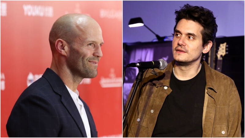 Illustration for article titled Here's Jason Statham, John Mayer, and Max Holloway just kicking caps off of bottles
