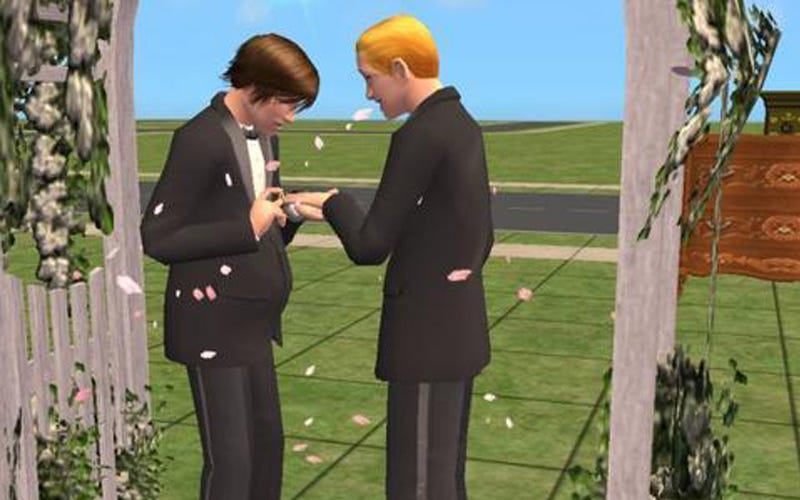 Sims 2 gamecube gay marriage