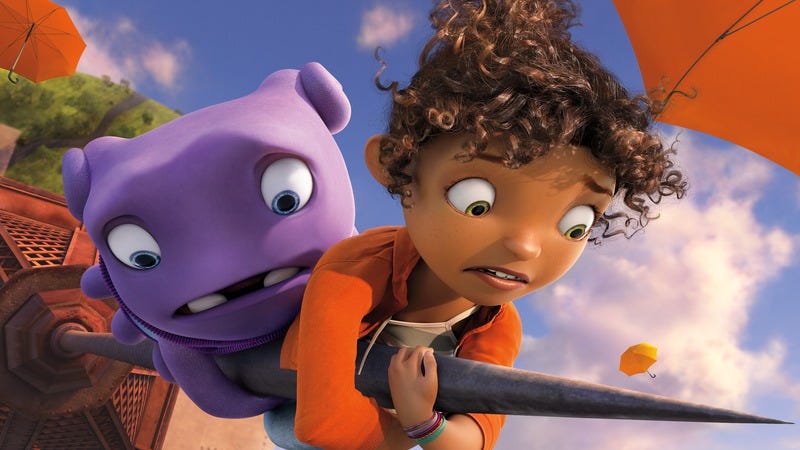 Illustration for article titled DreamWorks warps an offbeat kids’ book into the typically generic Home