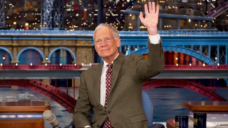 Illustration for article titled David Letterman will be a guest on Late Late Show, but Regis Philbin is hosting