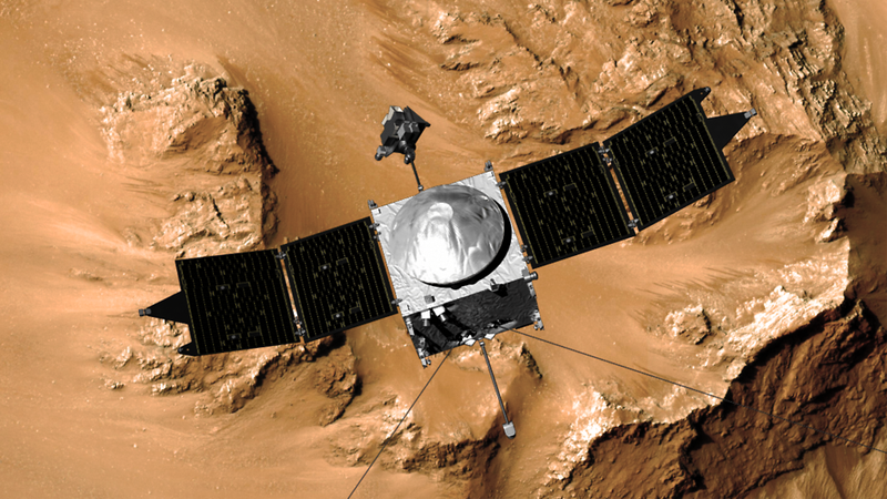 Illustration for article titled MAVEN "Nails It," Swinging Into Mars Orbit With Style