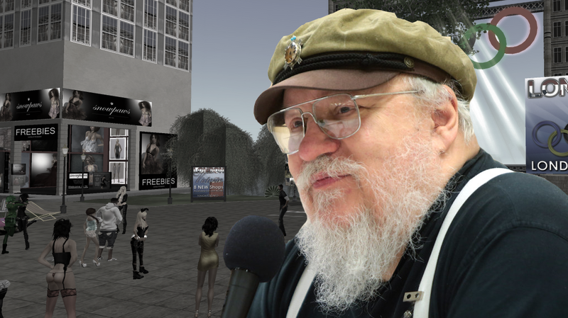 Illustration for article titled In 2007 George R.R. Martin Visited Second Life And Talked About The Future Of Game Of Thrones