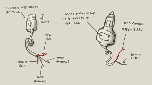 How To Make A Quick And Dirty Emergency USB-To-Cigarette Lighter Socket