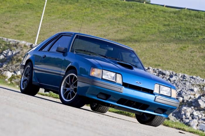 Better to start with XR4TI, or mod a Fox Mustang SVO, or SVO-like.