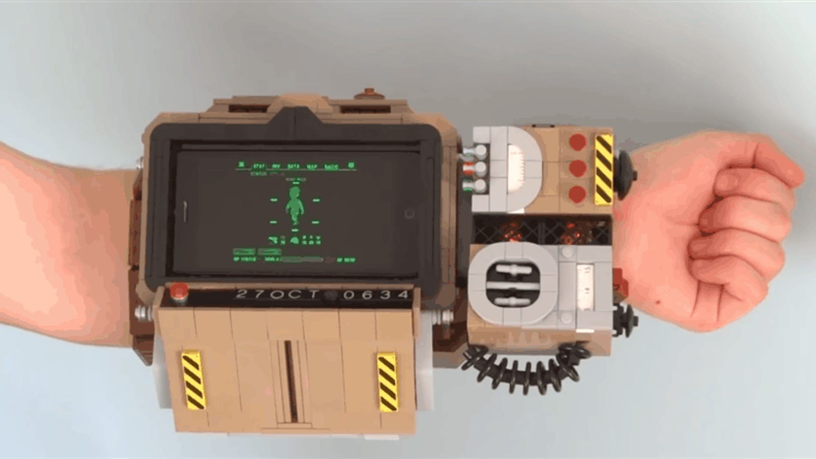 Image result for LEGO version of Fallout 76's Pip-Boy 2000 MK VI