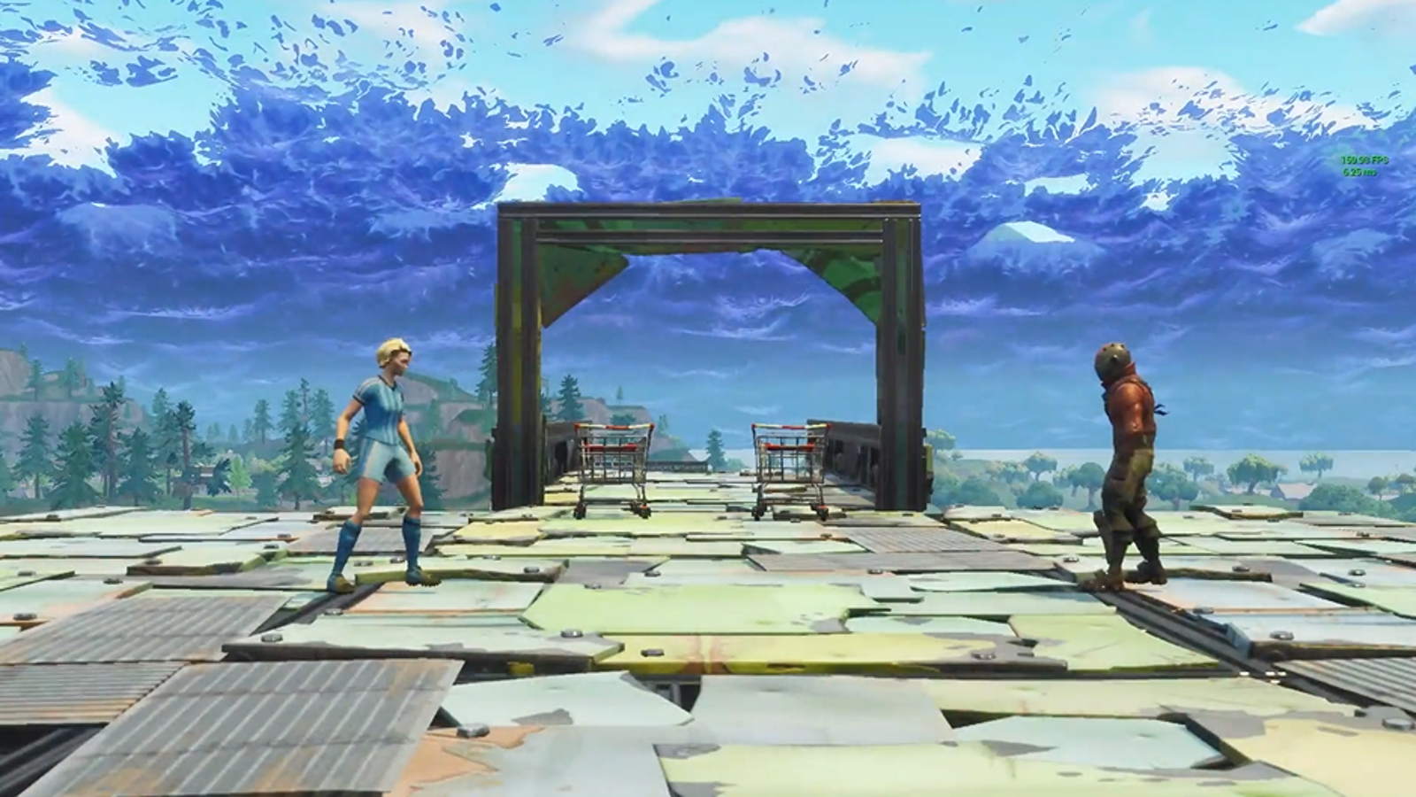Player Makes Mario Kart-Style Racetrack In Fortnite - 1600 x 900 png 2163kB