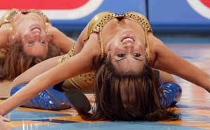 Illustration for article titled The Playoff Hunt Continu ... Mmm, Nuggets Dancers
