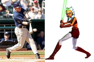 Illustration for article titled David Eckstein Is Married To A Jedi