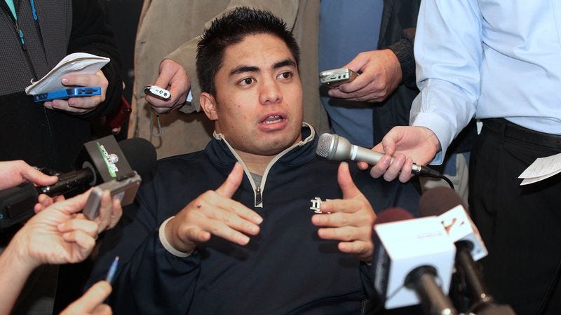 Illustration for article titled Manti Te'o Informed He'll Go First Overall To Nebraska Pioneers